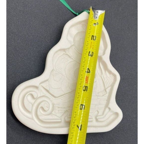 1998 Longaberger Pottery 6" Snowman  Cookie Mold - Picture 5 of 6